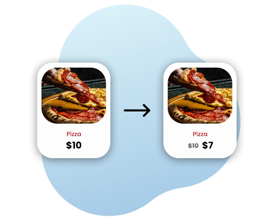 #6 Tu menú está siempre actualizado con la opción de actualización instantánea de precios.